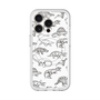 スリムプロテクションプレミアムケース with MagSafe［ Dinosaurs No.2 - White ］