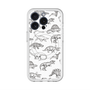 スリムプロテクションプレミアムケース with MagSafe［ Dinosaurs No.2 - White ］