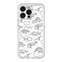 スリムプロテクションプレミアムケース with MagSafe［ Dinosaurs No.2 - White ］