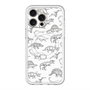 スリムプロテクションプレミアムケース with MagSafe［ Dinosaurs No.2 - White ］