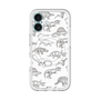 スリムプロテクションプレミアムケース with MagSafe［ Dinosaurs No.2 - White ］