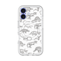 スリムプロテクションプレミアムケース with MagSafe［ Dinosaurs No.2 - White ］