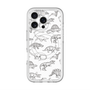 スリムプロテクションプレミアムケース with MagSafe［ Dinosaurs No.2 - White ］