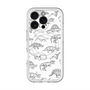 スリムプロテクションプレミアムケース with MagSafe［ Dinosaurs No.2 - White ］