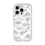 スリムプロテクションプレミアムケース with MagSafe［ Dinosaurs No.2 - White ］