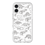 スリムプロテクションプレミアムケース with MagSafe［ Dinosaurs No.2 - White ］