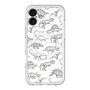 スリムプロテクションプレミアムケース with MagSafe［ Dinosaurs No.2 - White ］