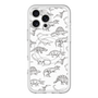 スリムプロテクションプレミアムケース with MagSafe［ Dinosaurs No.2 - White ］