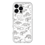 スリムプロテクションプレミアムケース with MagSafe［ Dinosaurs No.2 - White ］