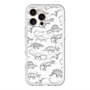 スリムプロテクションプレミアムケース with MagSafe［ Dinosaurs No.2 - White ］