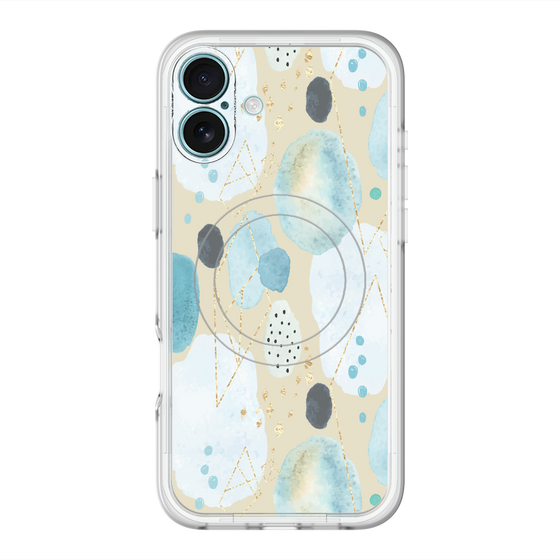スリムプロテクションプレミアムケース with MagSafe［ 北欧水彩 - 01 ］