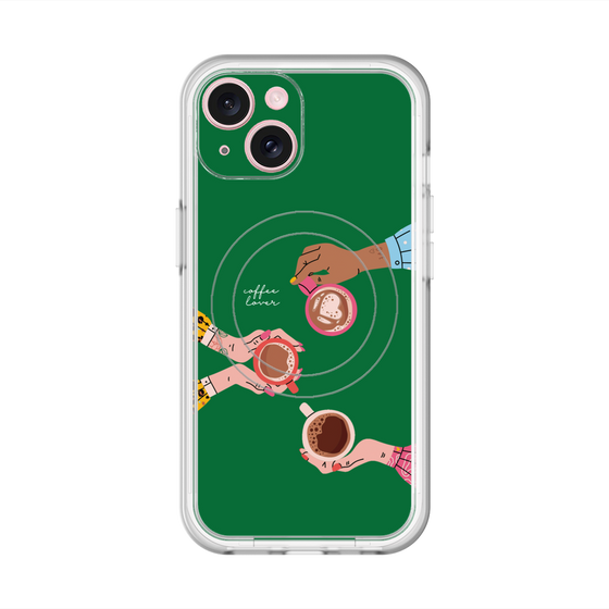 スリムプロテクションプレミアムケース with MagSafe［ Teatime - Green ］