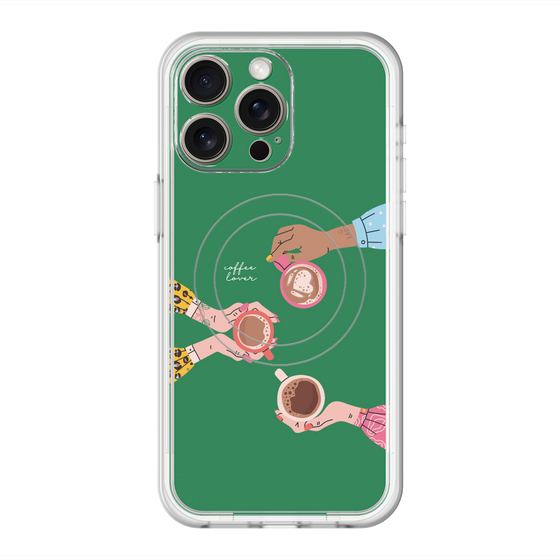 スリムプロテクションプレミアムケース with MagSafe［ Teatime - Green ］