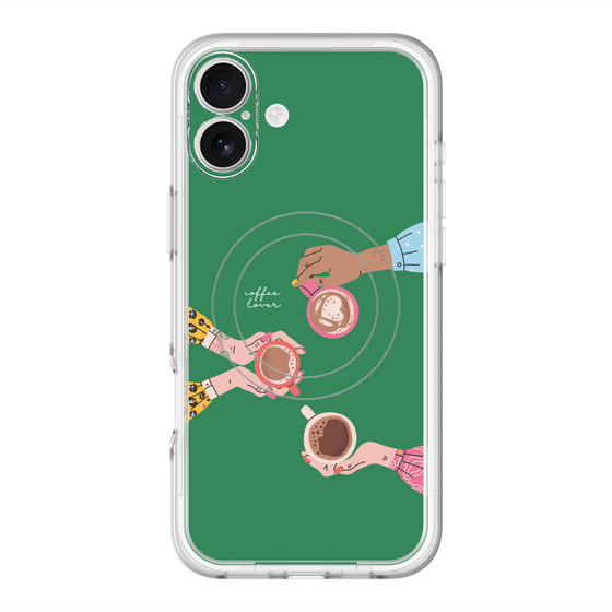スリムプロテクションプレミアムケース with MagSafe［ Teatime - Green ］