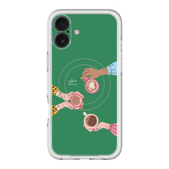 スリムプロテクションプレミアムケース with MagSafe［ Teatime - Green ］