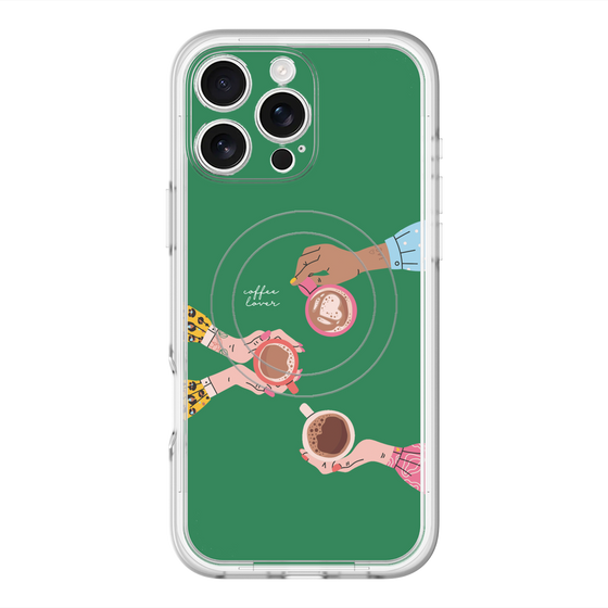 スリムプロテクションプレミアムケース with MagSafe［ Teatime - Green ］
