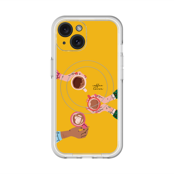 スリムプロテクションプレミアムケース with MagSafe［ Teatime - Yellow ］