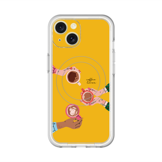 スリムプロテクションプレミアムケース with MagSafe［ Teatime - Yellow ］