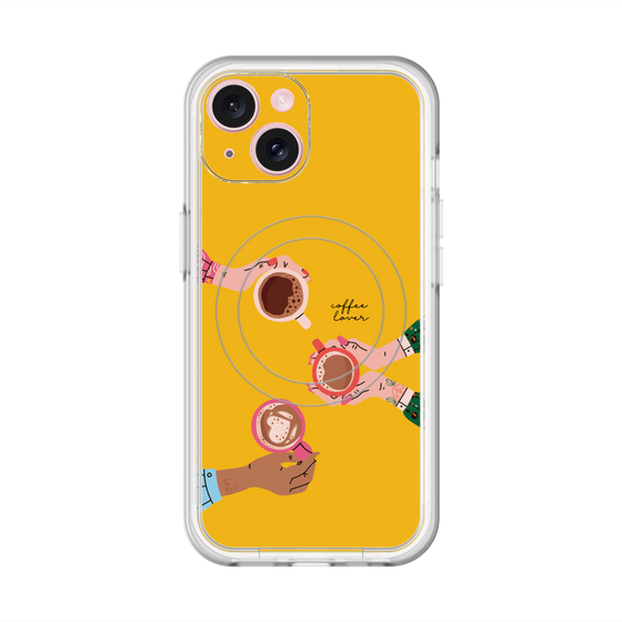 スリムプロテクションプレミアムケース with MagSafe［ Teatime - Yellow ］
