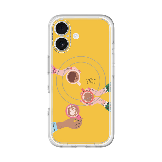 スリムプロテクションプレミアムケース with MagSafe［ Teatime - Yellow ］