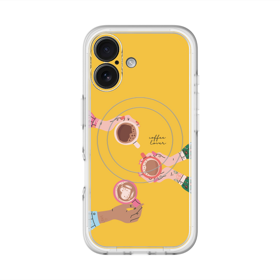 スリムプロテクションプレミアムケース with MagSafe［ Teatime - Yellow ］