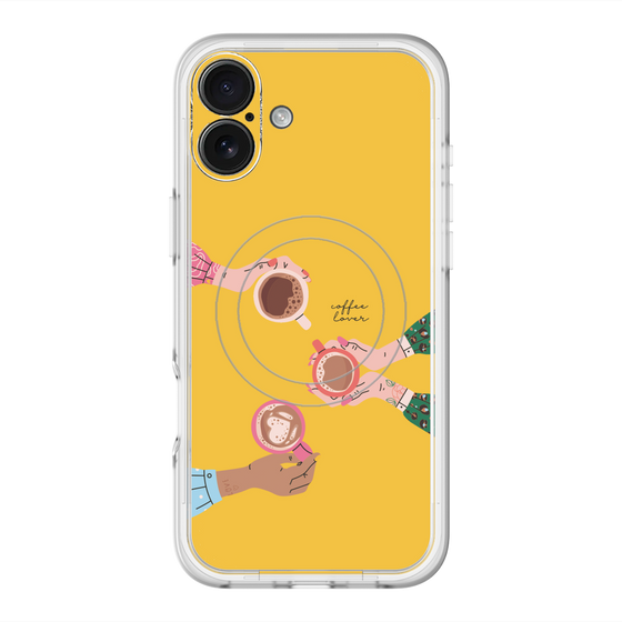 スリムプロテクションプレミアムケース with MagSafe［ Teatime - Yellow ］
