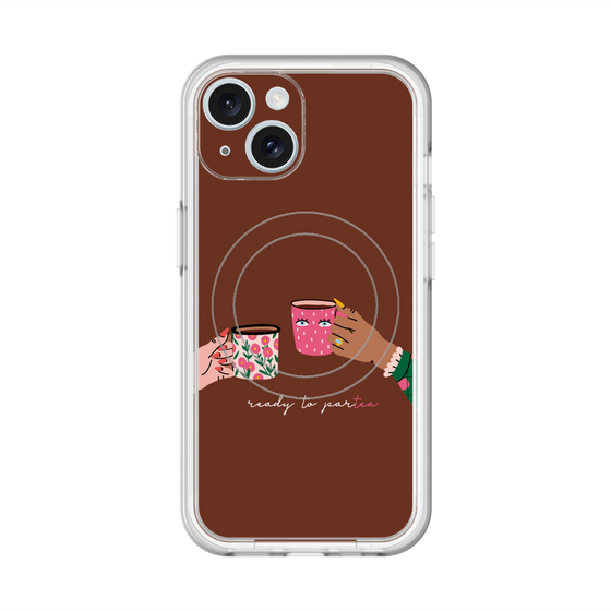 スリムプロテクションプレミアムケース with MagSafe［ Teatime - Brown ］