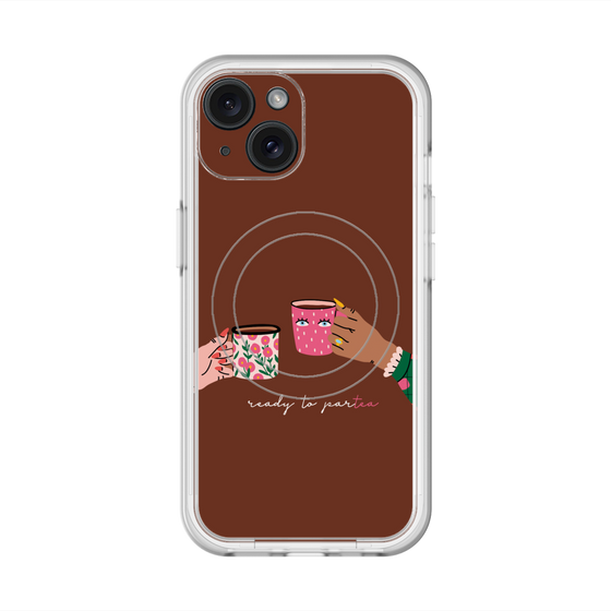 スリムプロテクションプレミアムケース with MagSafe［ Teatime - Brown ］