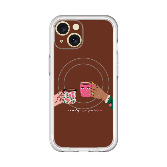 スリムプロテクションプレミアムケース with MagSafe［ Teatime - Brown ］