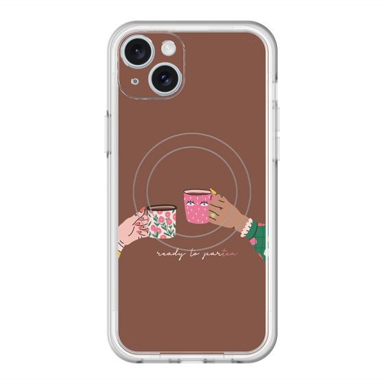 スリムプロテクションプレミアムケース with MagSafe［ Teatime - Brown ］