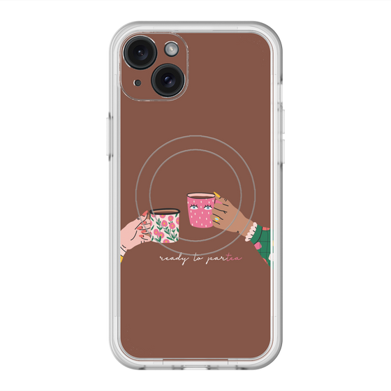 スリムプロテクションプレミアムケース with MagSafe［ Teatime - Brown ］