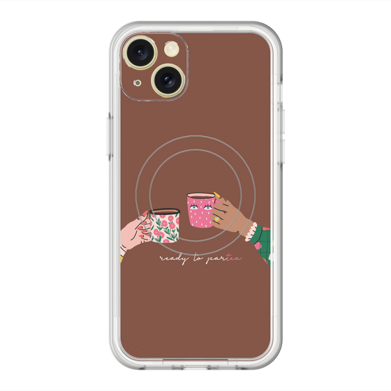スリムプロテクションプレミアムケース with MagSafe［ Teatime - Brown ］