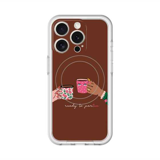 スリムプロテクションプレミアムケース with MagSafe［ Teatime - Brown ］