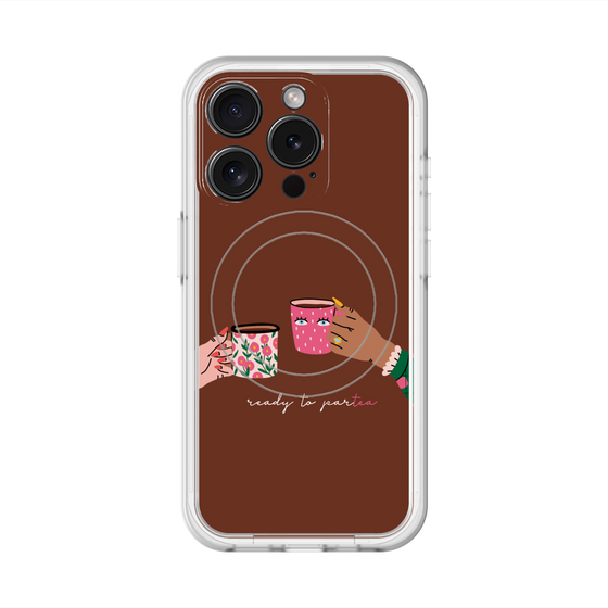 スリムプロテクションプレミアムケース with MagSafe［ Teatime - Brown ］