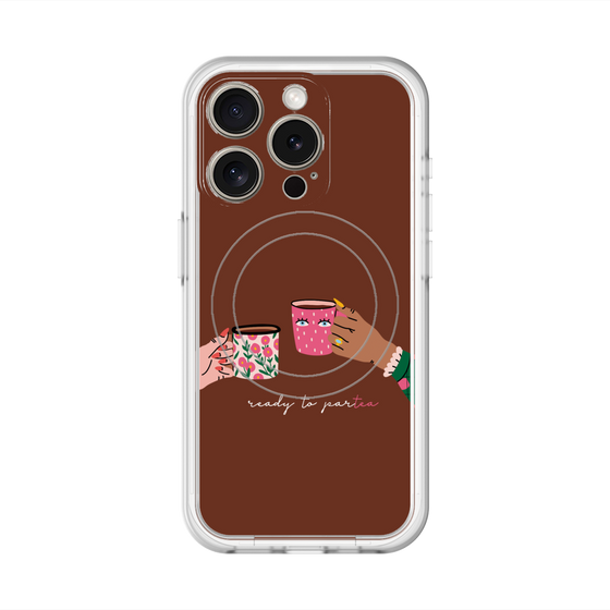 スリムプロテクションプレミアムケース with MagSafe［ Teatime - Brown ］