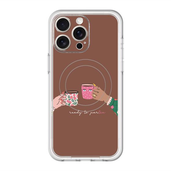 スリムプロテクションプレミアムケース with MagSafe［ Teatime - Brown ］