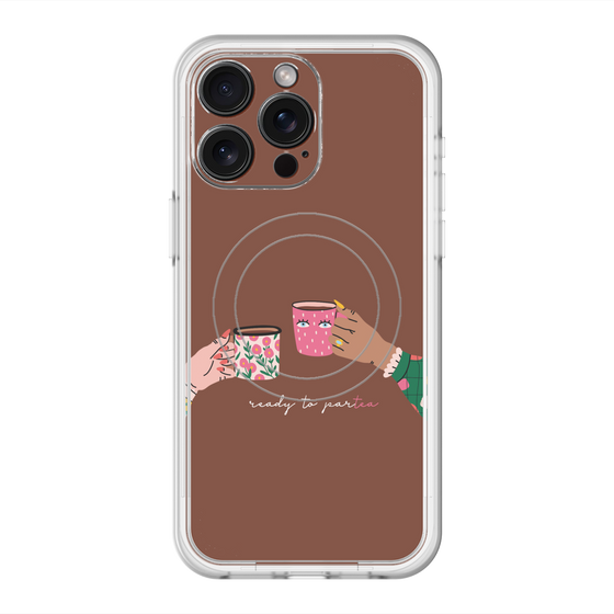 スリムプロテクションプレミアムケース with MagSafe［ Teatime - Brown ］