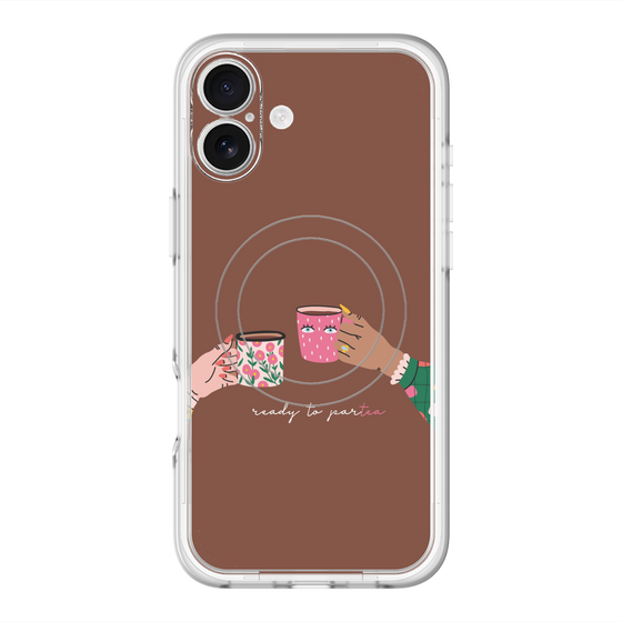 スリムプロテクションプレミアムケース with MagSafe［ Teatime - Brown ］