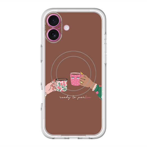 スリムプロテクションプレミアムケース with MagSafe［ Teatime - Brown ］