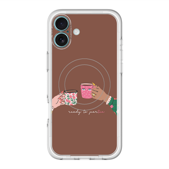 スリムプロテクションプレミアムケース with MagSafe［ Teatime - Brown ］