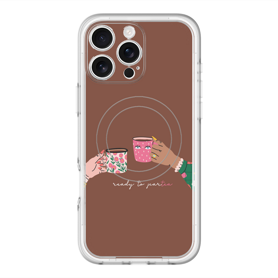スリムプロテクションプレミアムケース with MagSafe［ Teatime - Brown ］