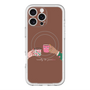 スリムプロテクションプレミアムケース with MagSafe［ Teatime - Brown ］