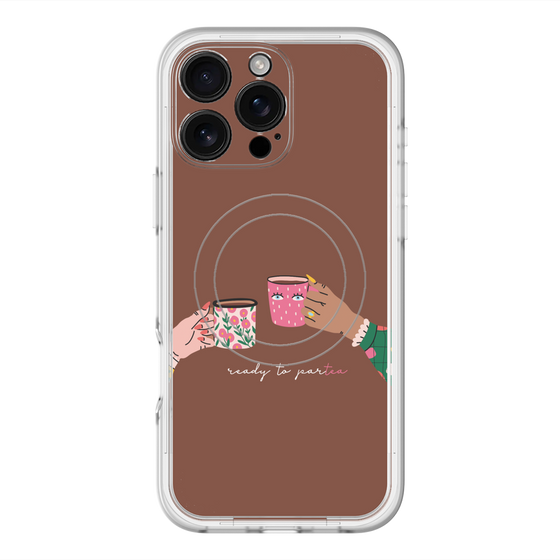 スリムプロテクションプレミアムケース with MagSafe［ Teatime - Brown ］