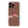 スリムプロテクションプレミアムケース with MagSafe［ Teatime - Brown ］