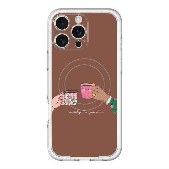 スリムプロテクションプレミアムケース with MagSafe［ Teatime - Brown ］