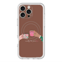 スリムプロテクションプレミアムケース with MagSafe［ Teatime - Brown ］