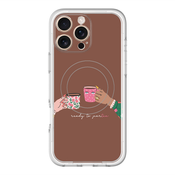 スリムプロテクションプレミアムケース with MagSafe［ Teatime - Brown ］