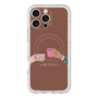 スリムプロテクションプレミアムケース with MagSafe［ Teatime - Brown ］
