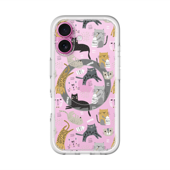 スリムプロテクションプレミアムケース with MagSafe［ Funny Cats - 01 ］