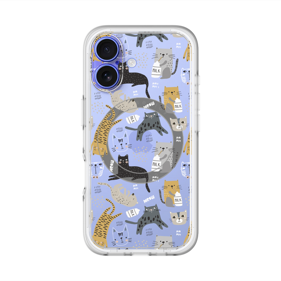 スリムプロテクションプレミアムケース with MagSafe［ Funny Cats - 01 ］